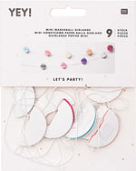 Pastel mini honeycomb ball garland, 2m by Rico Design