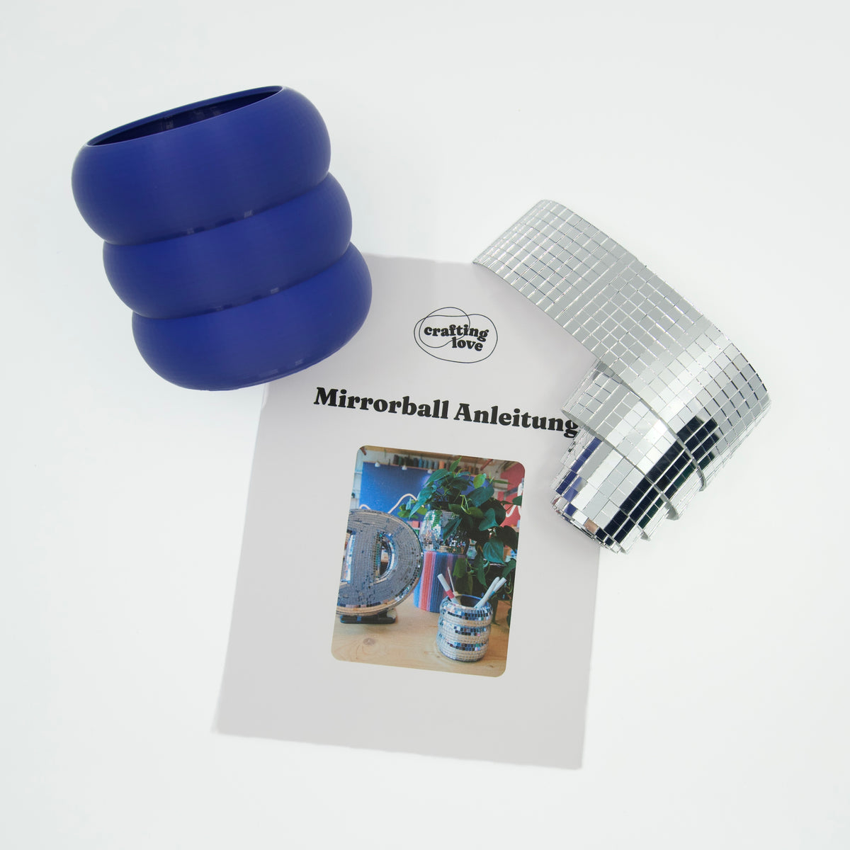 Mirrorball Stiftehalter – DiY-Set - Craftinglove
