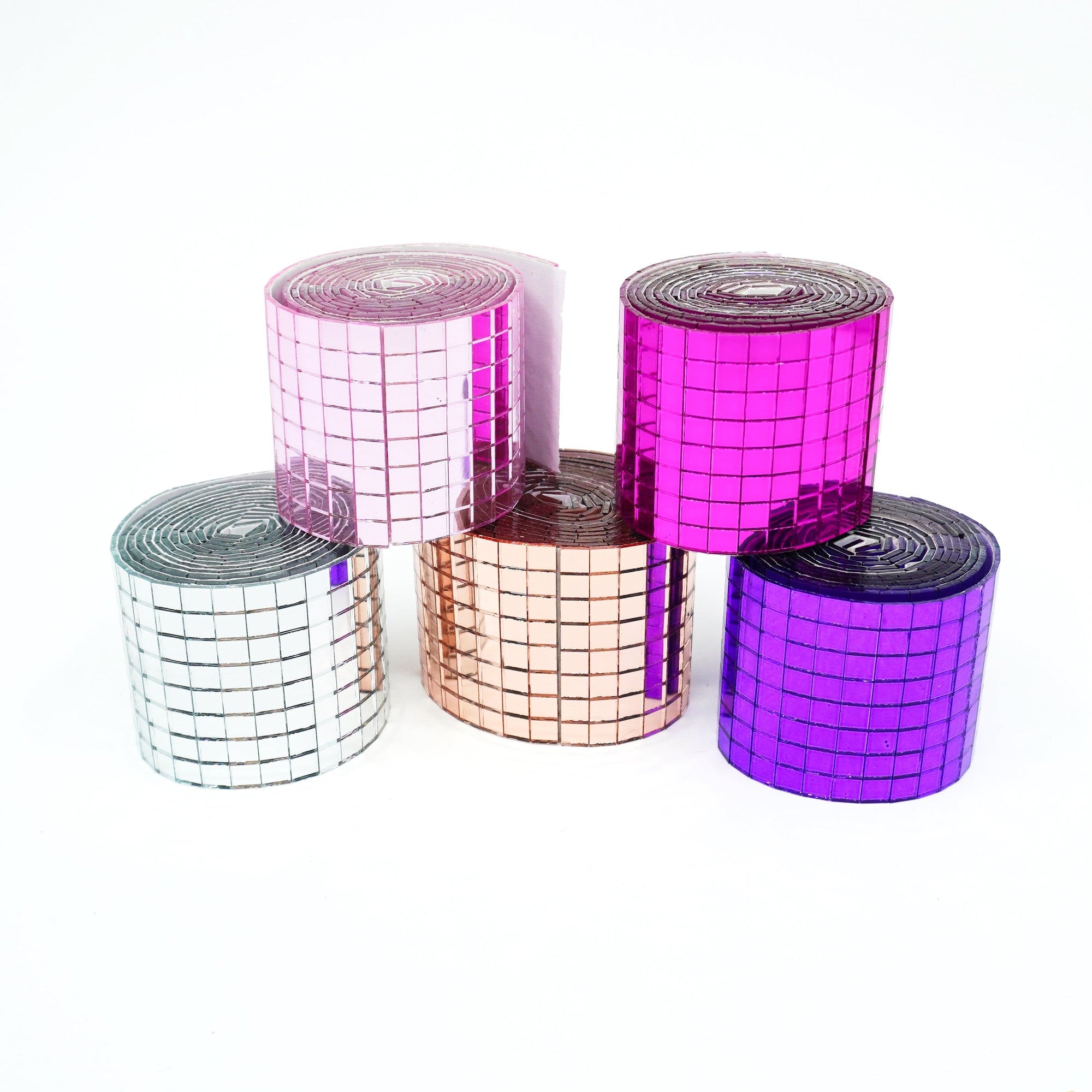Mirrorball tiles - 5x5mm - 1600stk. - 4x100cm -  Craftinglove