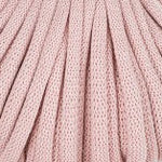 Braided macrame cord in Pastel Pink, 1x1m