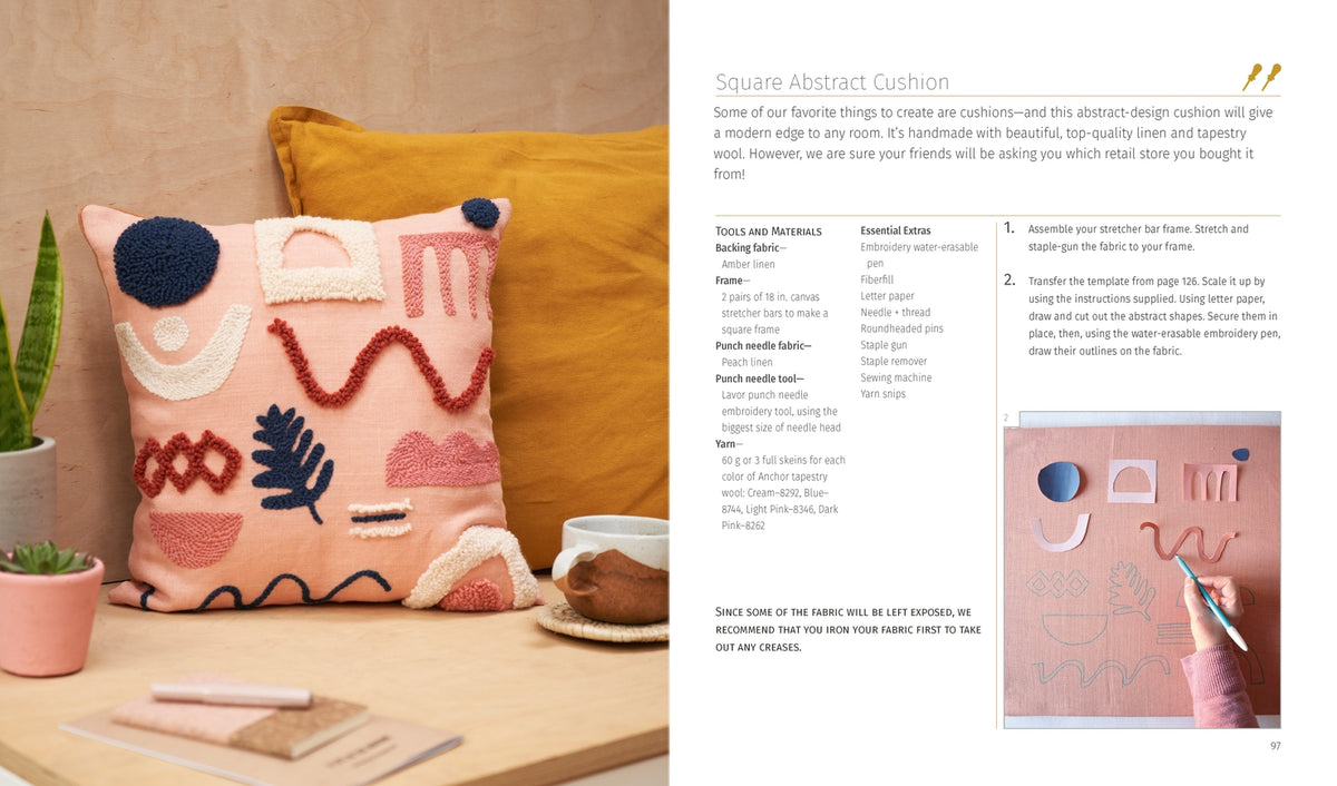 Punch Needle - 15 Contemporary Projects - Rachel Lawson & Siobhan Watt - Schiffer Publishing
