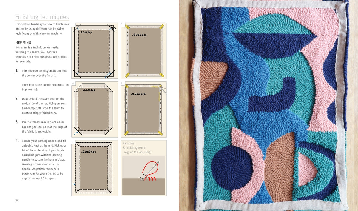 Punch Needle - 15 Contemporary Projects - Rachel Lawson & Siobhan Watt - Schiffer Publishing