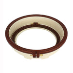 Nurge plastic punch needle hoop stand with deep base and brass clamp