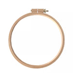 Beech wood quilting hoop, front view