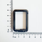 Rectangular metal carabiner - 40 mm x 2,8mm