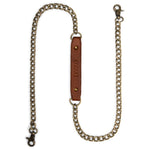Shoulder strap -  Cala XL - rich brown - leather and metal - Muud