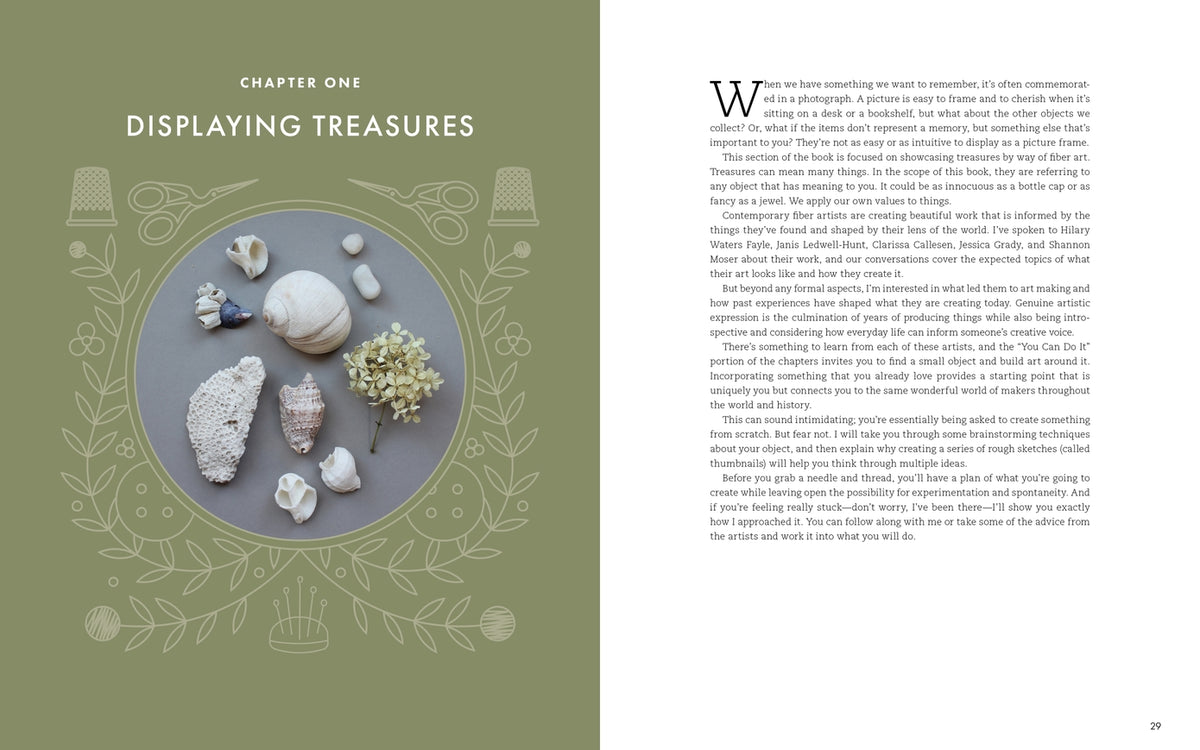 Threads of Treasure - Embroidery Book - Sara Barnes - Schiffer Publishing