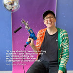 Tufting artist working with the AK-V machine