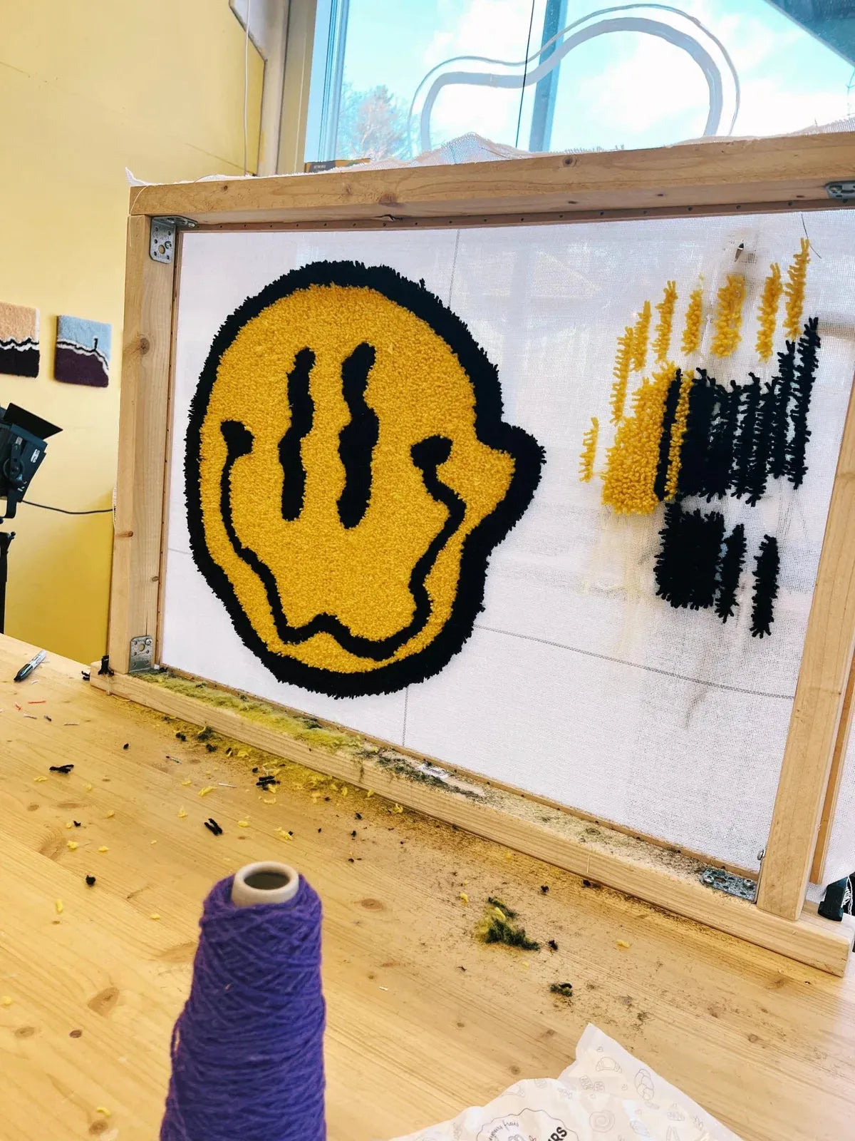 Tuftingworkshop im Tuftinglove-Atelier, Gruppen-Szene
