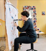 Tuftingworkshop im Tuftinglove-Atelier, Work in Progress