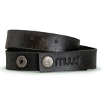 Handgelenk-Wickelmaßband - Leder - Fibi - black - muud