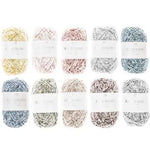 Set mit 10 Rico Design Ricorumi Spray DK Baumwollgarn-Kugeln in gemischten Farben