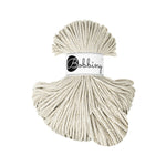 Bobbiny Shiny Cashmere Beige – Braided Cord - Junior 3mm - 100m - cotton - Bobbiny