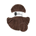 Bobbiny Shiny Chocolate Brown – Braided Cord - Junior 3mm - 100m - cotton - Bobbiny