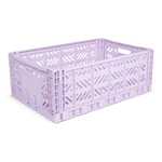 Aykasa Maxi foldable crate in Orchid with tufting gear