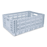 Aykasa Maxi foldable crate in Baby Blue with tufting gear