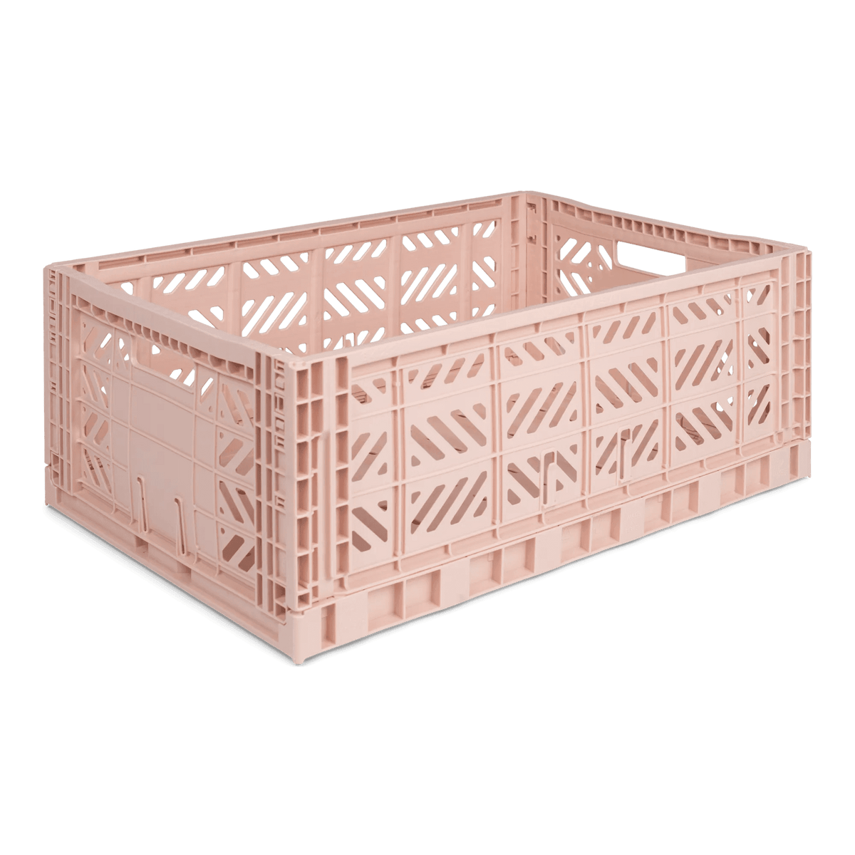 Aykasa Maxi foldable crate in Milk Tea with tufting gear