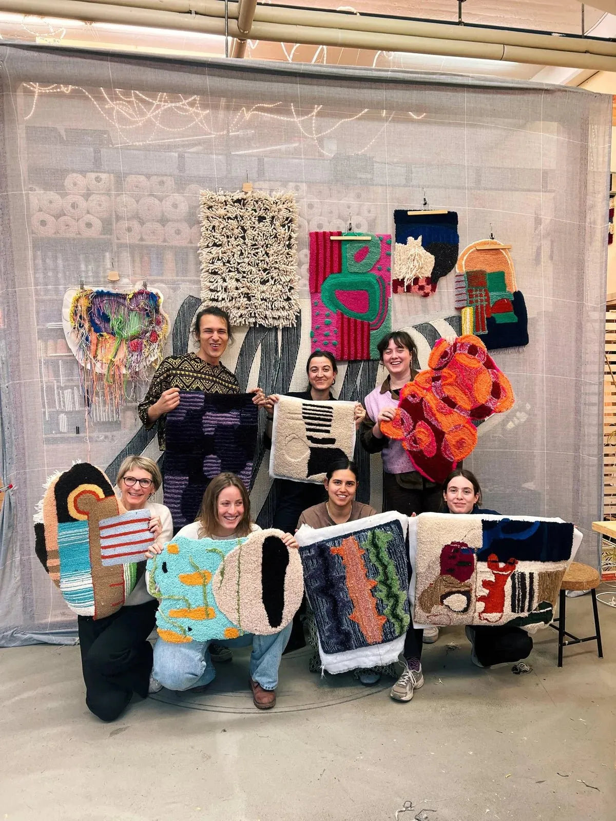 Tuftingworkshop im Tuftinglove-Atelier, Atelier-Ansicht