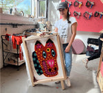 Tuftingworkshop im Tuftinglove-Atelier, fertige Teppiche